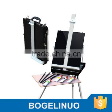 in stock 85*90*140(170)cm professional portable metal easel box