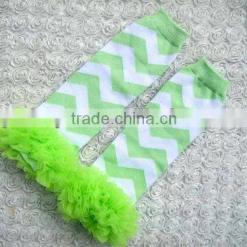 Wholesale stripes baby leg warmers knitted electric leg warmers