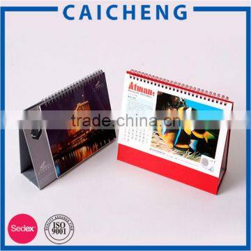 top class quality 2016 table calendar/wholesale desk calendar printing