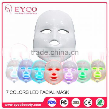 Newest beauty instrument 7 colors skin beauty face mask led pdt skin mask