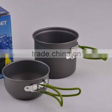 outdoor cookware set travel Non Stick cooking pot set