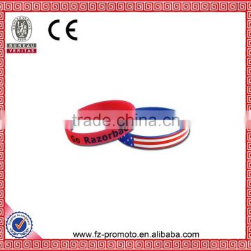 Custom Debossed Pain Color Logo Silicone Silicone Wristband Custom Cheap Silicone Wristband for Promotion Gift