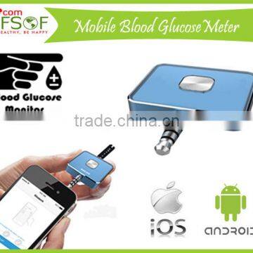 Blood Glucose Monitor With Plug, Connecting With Mobile Phone, The Smart APP Allows to View Trends and Statistics, SIFGLUCO-1.2