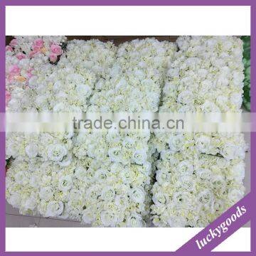 LFB495 Luckygoods supplier silk white cheap flower wall wholesale