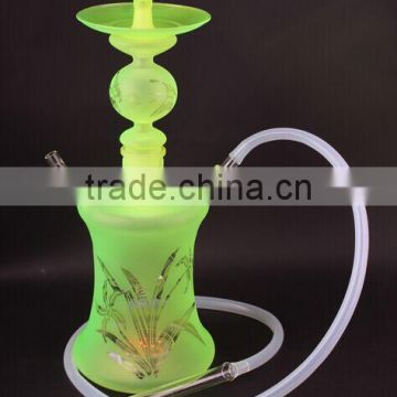 wholesale al fakher tobacco art shisha glass hookah with LED