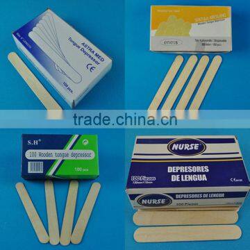 2014 new high quality wooden tongue depressor