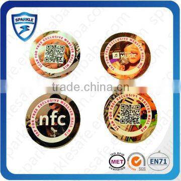 Cheap ntag213 printable waterproof RFID rewritable nfc label sticker, small nfc tag