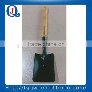 small spade carbon steel with wooden handle