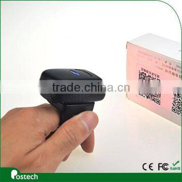 Mini Wearable Ring Style CCD Wireless Bluetooth 1D/2D Barcode Scanner Reader for PC/Apple IOS/Android