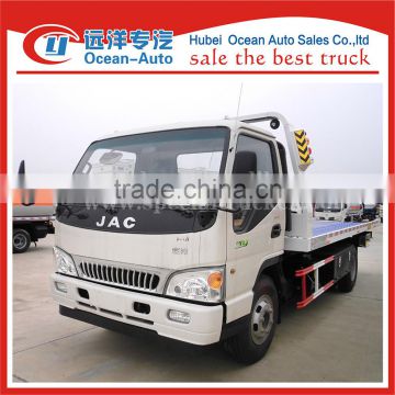 JAC 4X2 heavy duty truck 4TON road wrecker tow truck for sale