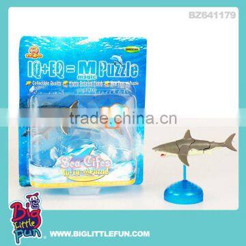 KIDS ASSEMBLY MARINE LIFE SHARK TOY 3D MAGIC PUZZLE