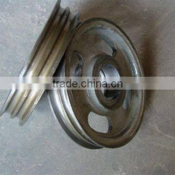 ISO 9001-2008 v Belt Pulley Four Spoked Style Iron Cast Parts,crane Castings Parts,cast Iron photo-3