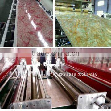 China Hot Sale Decorative Sheet PVC Imitation Marble Making Machine photo-3