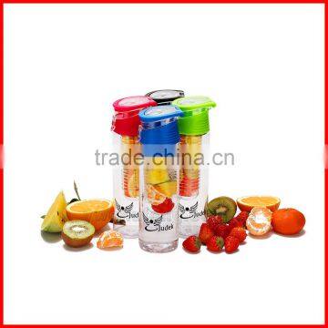 700-800ML Fruit Infusion Infusing Infuser Water Bottle Sports Health Maker Flip Lid