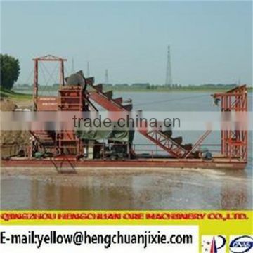 Iron ore bucket dredger