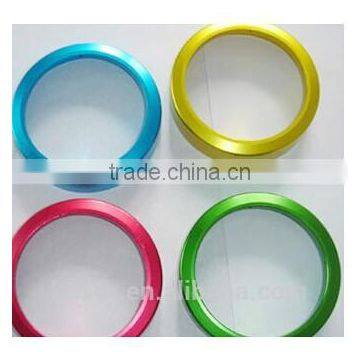 Customized anodized aluminum cnc lathe turning micromachining aluminum parts with colors anodized