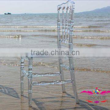 100% polycarbonate stackable resin plastic wedding napoleon chair