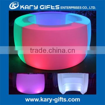 Hard plastic led bar counter table bar led furniture