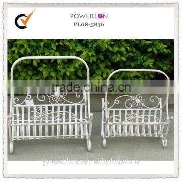 Durable S/3 Metal Garden Flower Wall Planters photo-4