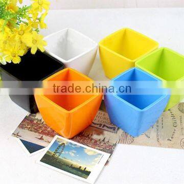 Home design colored small plastic rectangular planters