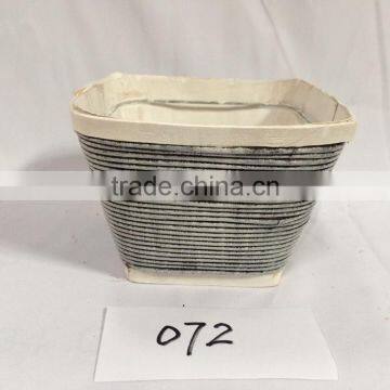 Wholesale Cheap Home Dekoration Desk Big Indoor Oval Wooden Flower Pots photo-3