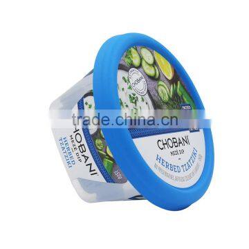 Small Freezer Jam Containers With Lids Wholesale, IML Decorated Plastic Jam Jars With Biodegradable Packaging photo-5