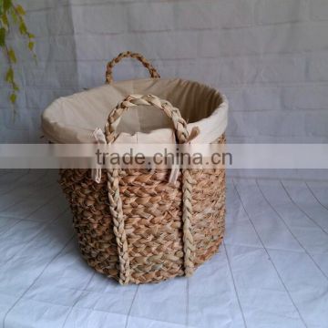 2017 cheap promotion foldable factory price rattan storage bin bag