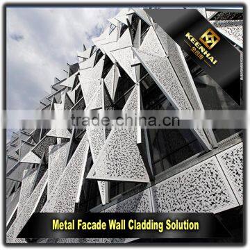 Outdoor Aluminium Perforated Corrugated Metal Panels for Curtain Wall photo-4