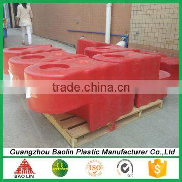 Pedestrian Road Barrier Rotomoding Plastic Safety Road Barrier Red Colour Make in China photo-6