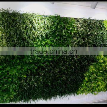 Home and outdoor decoration synthetic cheap artificial vertical green grass wall E08 0416