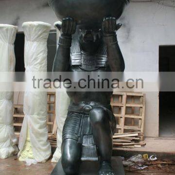 The Egypt Style Resin Fiberglass Large Egypt Primitive Man Statue photo-3