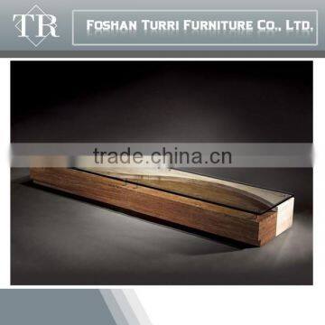 New Design luxury marble base glass top tv stand