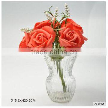 glass flower vase / glassware