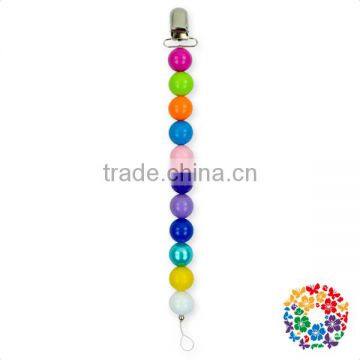 2017 New Designs Toddlers Teething Silicone Pacifier Chain Clip Baby Pacifier Clip Holder photo-4