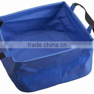 Super quality Camping Blue Folding Plastic Water Bucket 98012