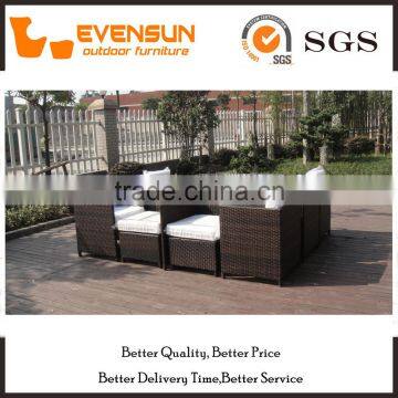 Classic Type Club Wicker Set Rattan Table And Chair Furniture photo-2