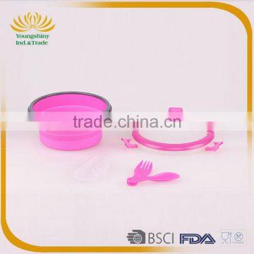 Top Selling Silicone Collapsible Leakproof Children's Lunch Box photo-3