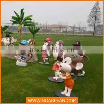 Arts And Crafts Fiberglass Chinese New Year Monkey Decoration photo-2