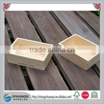 New Natural Wooden Farm Solid Apple Fruit Crate