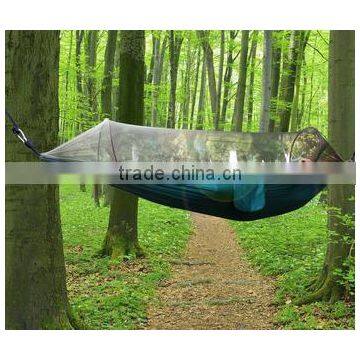 Portable Outdoor Traveling Camping Nylon Hanging Hammock With Mosquito Net photo-5