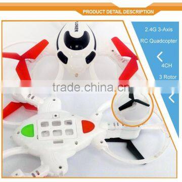 2.4g 3-axle 4CH RC Dron With 3 Rotors UAV Aircraft Fly Toys Quadrocopter photo-3