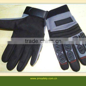 Rubber mechanic gloves with knuckle protectionJRM36