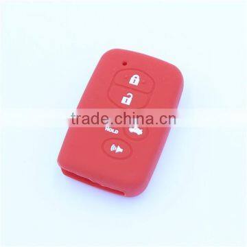 Silicone rubber key shell, key bag for toyota 5 buttons with hold buttons key bags