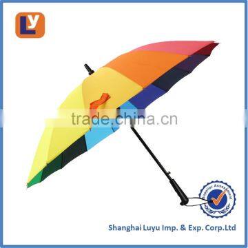 Fashion 21" Long Handle Straight Sun/Rain Umbrella, Rainbow Umbrellas photo-3