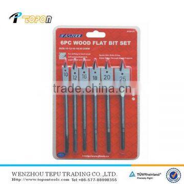 6pcs from size 10mm to 25mm wood carving chisel flat bit set