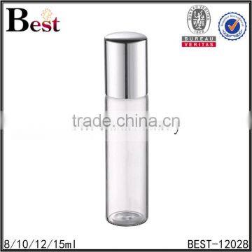 Wholesale 8ml 10ml 12ml 15ml Silver Aluminum Cover Roll on Fragrance Perfume Bottle Cosmetic Clear Empty Bottle of Perfume photo-5