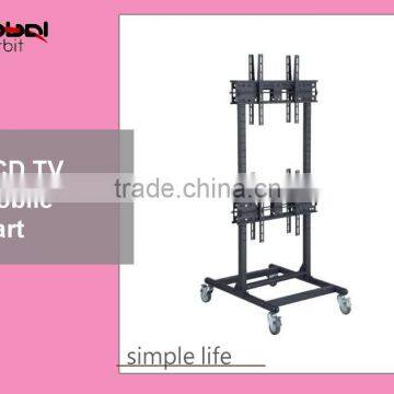 Tilting Screen LCD TV Wall Mount, Mobile TV Holder Bracket Cart With Wheels photo-5