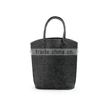 Handmade Vintage Grey Felt Tote Handbag Shopping Hand Bag, Simple but Fashion, Environmentally Friendly
