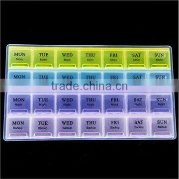 Whole Sale Monthly Pill Box Plastic/custom 28 Compartment Divided Pill Box Wirh English Words Shenzhen Manufacturer photo-4