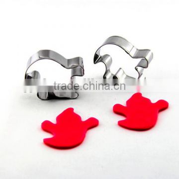 100% Food grade White ghost shape metal cookie cutters FDA standard christmas cookie cutters wholesale